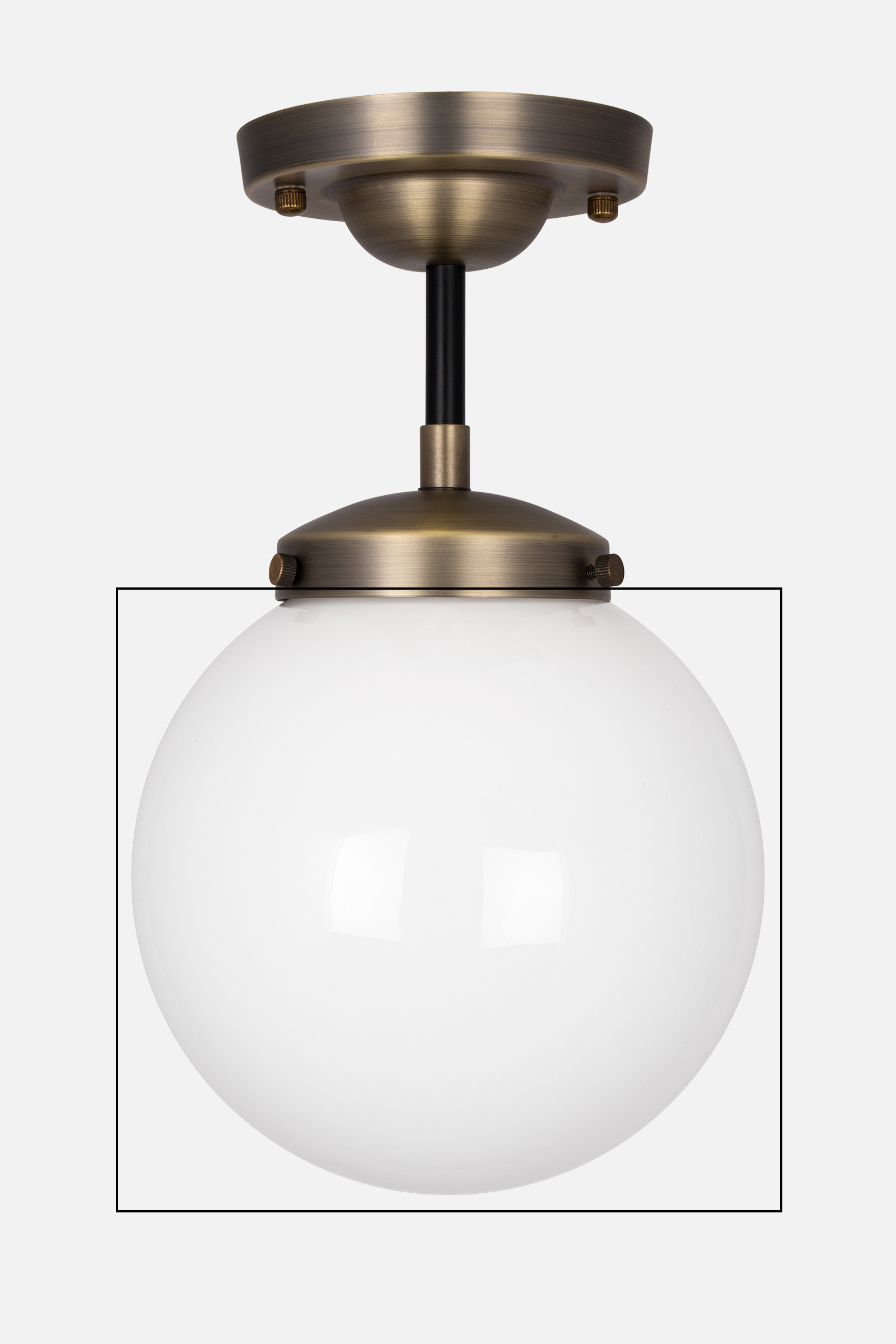 Spare Glass Shade for 9907 Alley  White