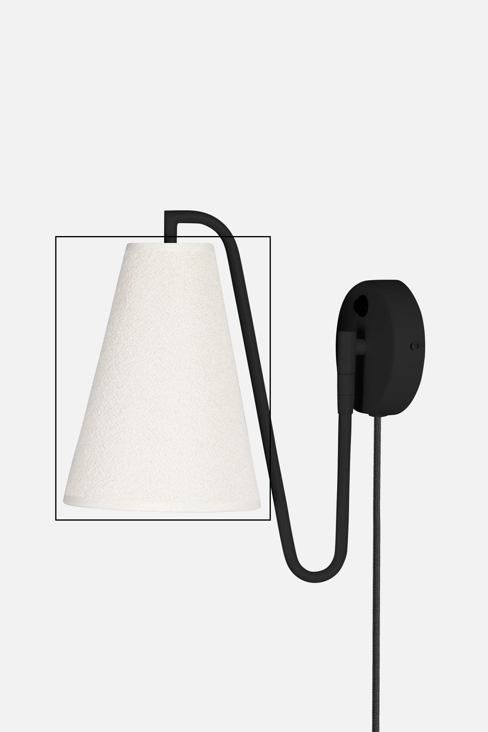 Shade for Wall lamp Lou Bouclé  White