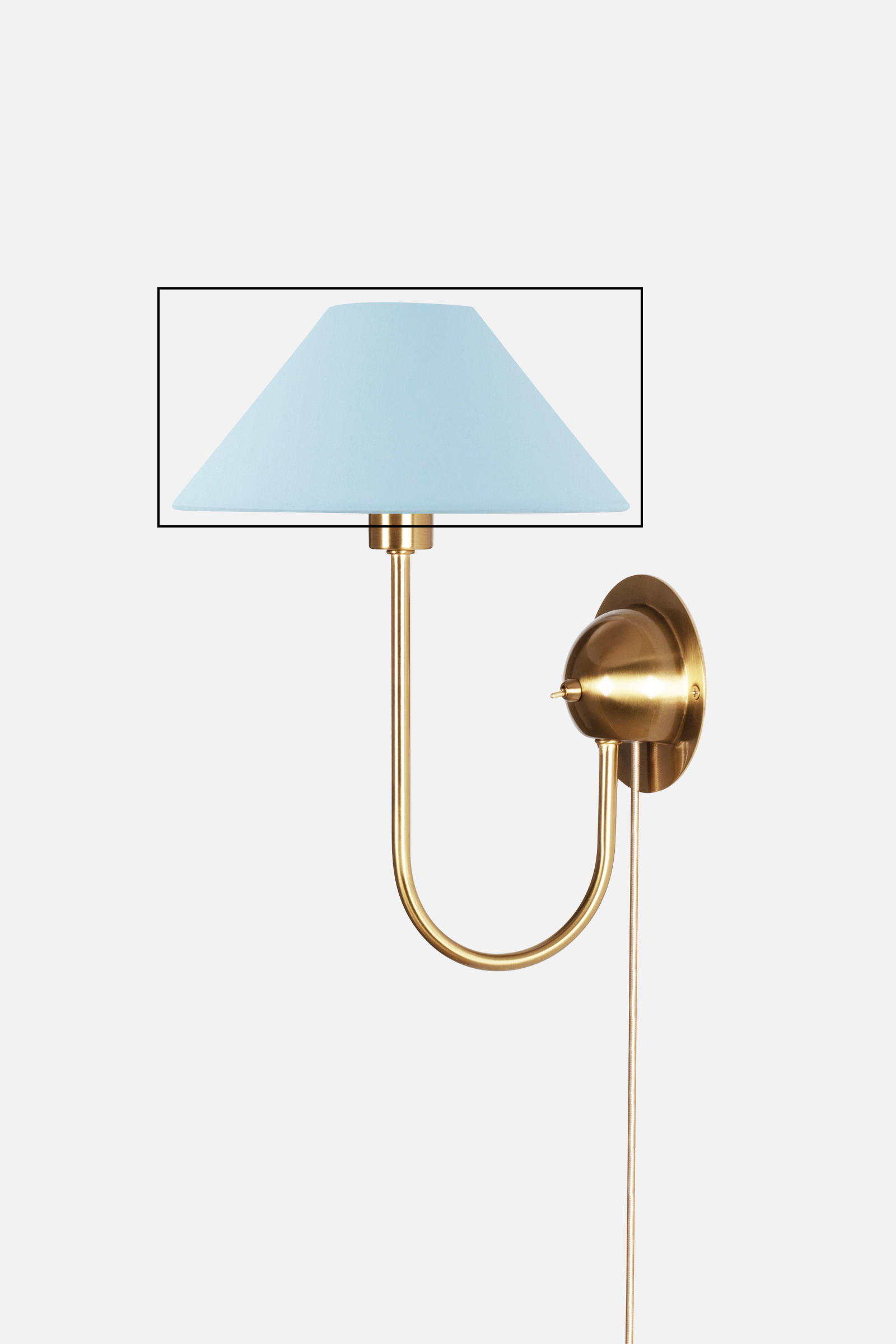 Shade for Iris Wall lamp  Dove Blue